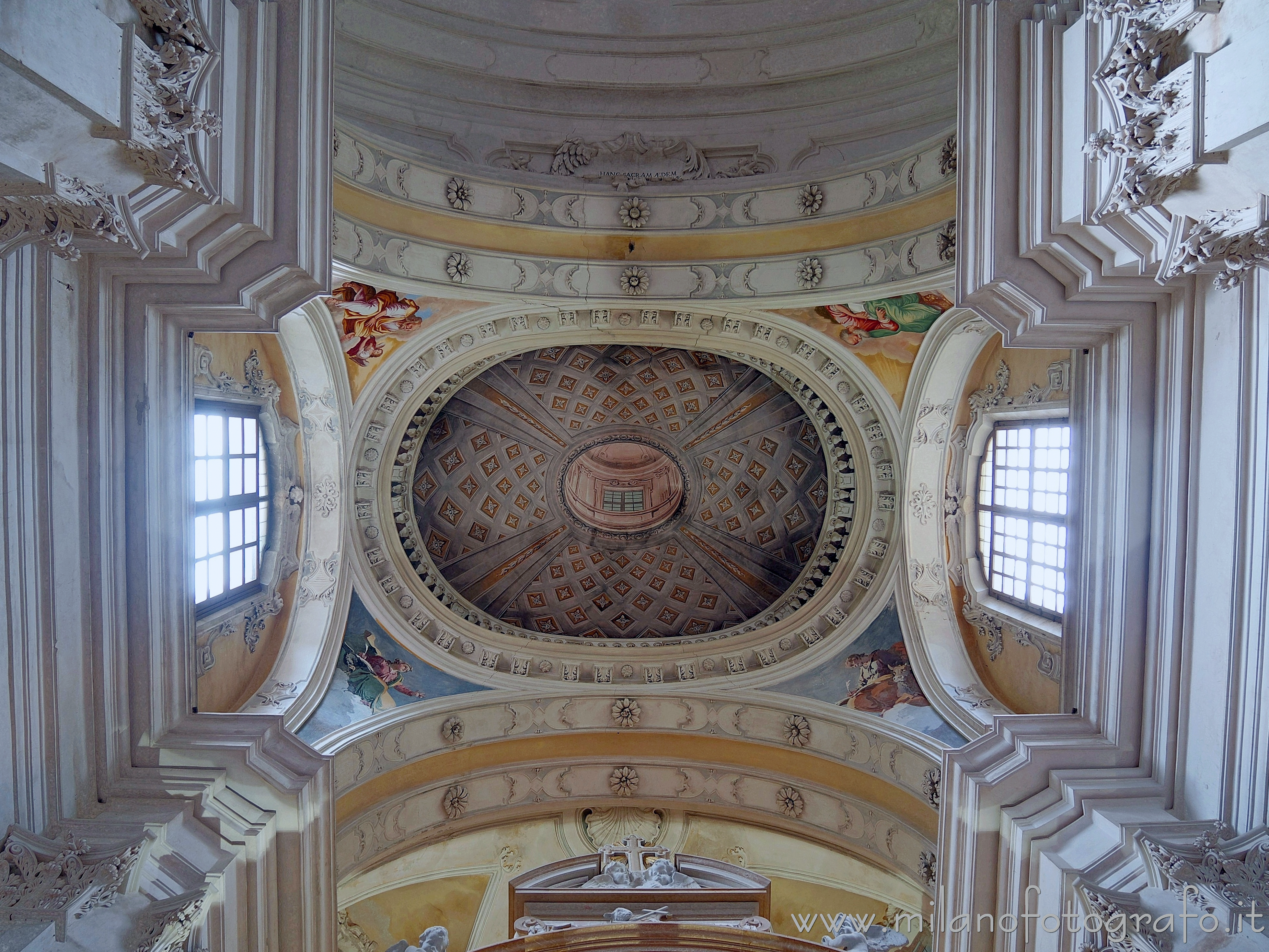 Campiglia Cervo (Biella, Italy) - Interior of the dome of the church of the Sanctuary of San Giovanni di Andorno